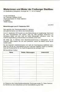 Brief an den OB Sommer 2010 - Mieterhöhungen Weingarten